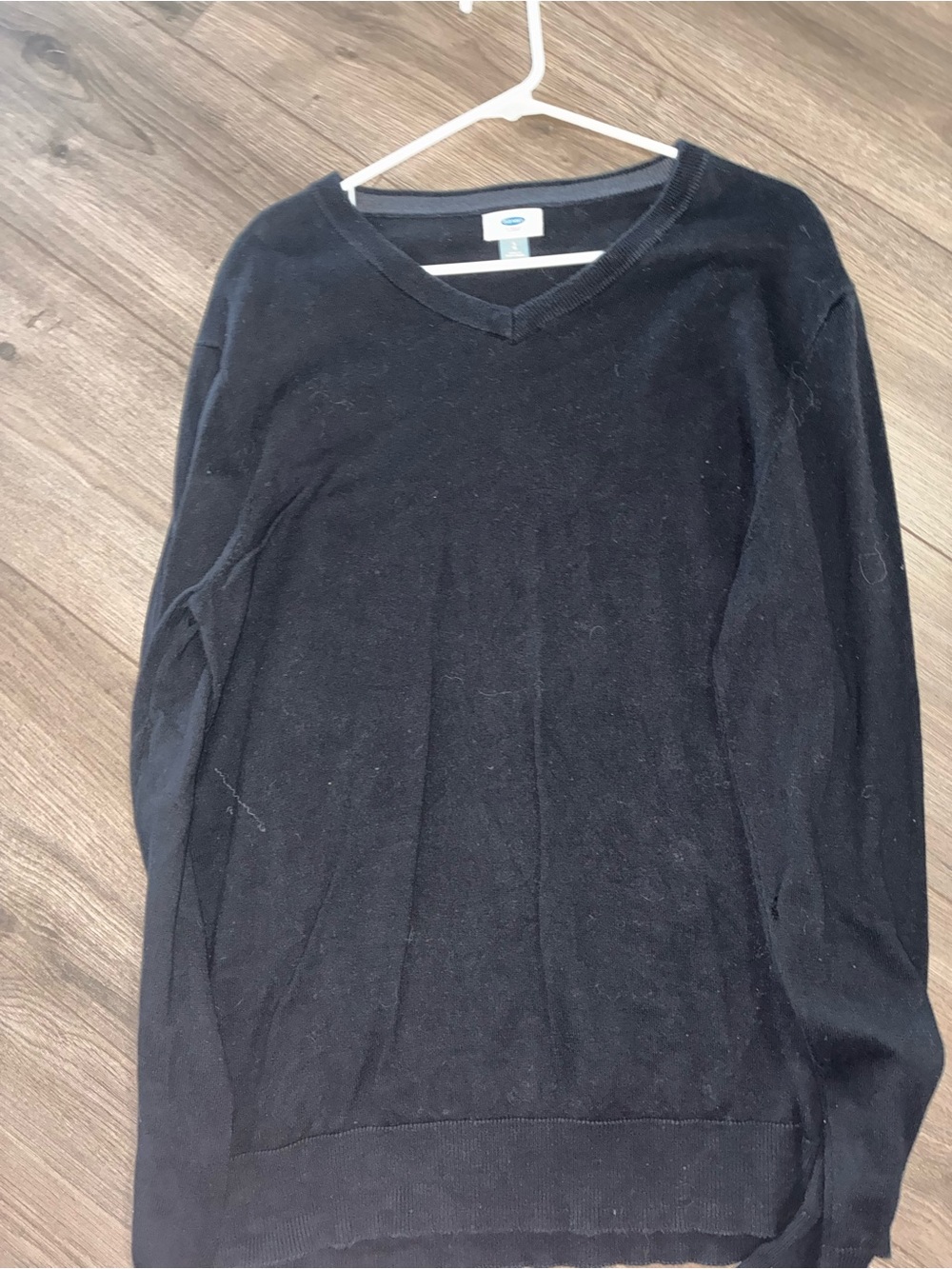 Old Navy Men's Black V-Neck Pullover Sweater